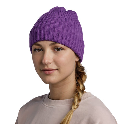 BUFF® Knitted & Fleece Band Hat RENSO PURPLE - Muts