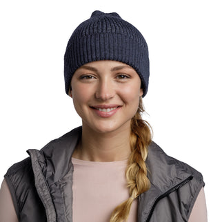 Buff® & Bike Merino Summit Beanie SOLID NIGHT BLUE - Muts