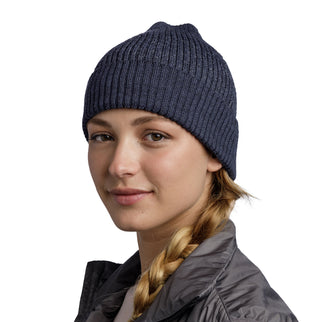 Buff® & Bike Merino Summit Beanie SOLID NIGHT BLUE - Muts