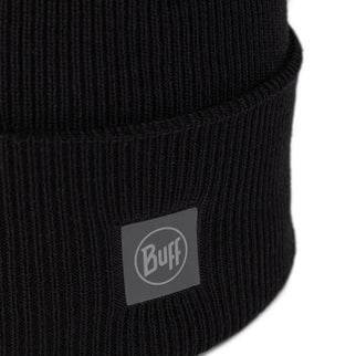 BUFF® Crossknit Beanie SOLID BLACK - Muts