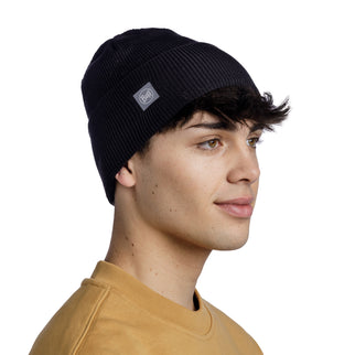 BUFF® Crossknit Beanie SOLID BLACK - Muts