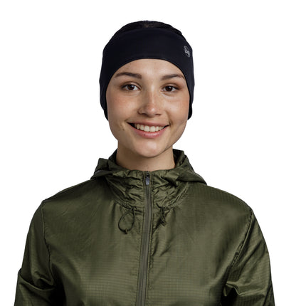 BUFF® Windproof Headband GREY LOGO L/XL - Hoofdband