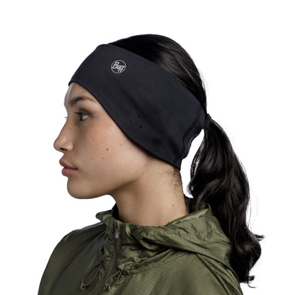 BUFF® Windproof Headband GREY LOGO L/XL - Hoofdband