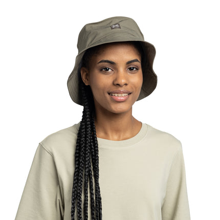 BUFF® Adventure Bucket Hat SOLID TUNDRA KHAKI L/XL - Hoed