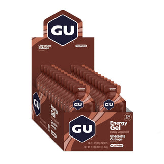 GU Gel Chocolate Outrage (Per 24 in doos)