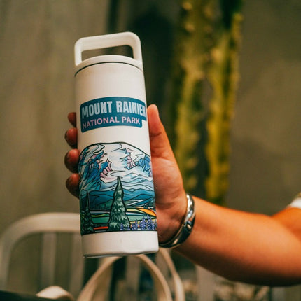 Hydrascape - Mount Rainier National Park - Outdoor Sticker