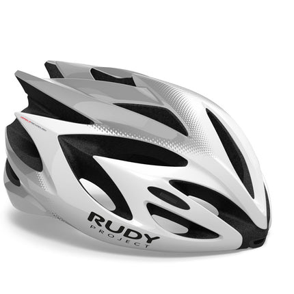 Rudy Project Helm Rush  Wit - Silver (Shiny) - Visor - Free Pads Included  - S 51-55 - Helm