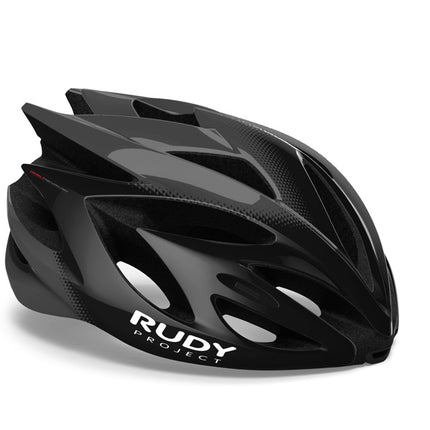 Rudy Project Helm Rush  Black - Titanium (Shiny) - Visor - Free Pads Included  - S 51-55 - Helm
