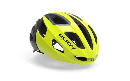 Rudy Project Helm Strym Yellow Fluo (Shiny) - Free pads +bug stop - S-M 55-58 - Helm