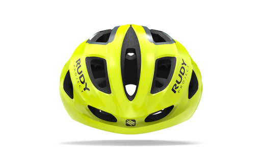 Rudy Project Helm Strym Yellow Fluo (Shiny) - Free pads +bug stop - S-M 55-58 - Helm