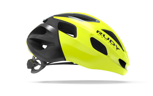 Rudy Project Helm Strym Yellow Fluo (Shiny) - Free pads +bug stop - S-M 55-58 - Helm