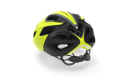 Rudy Project Helm Strym Yellow Fluo (Shiny) - Free pads +bug stop - S-M 55-58 - Helm