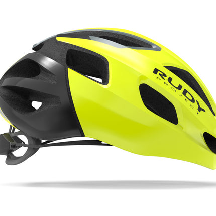 Rudy Project Helm Strym Yellow Fluo (Shiny) - Free pads +bug stop - L 59-61 - Helm