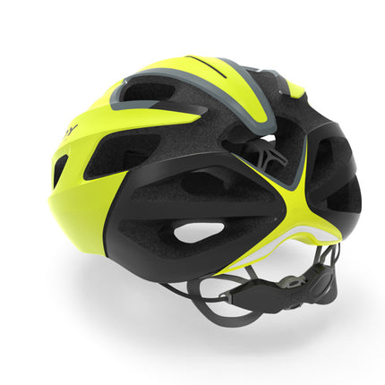 Rudy Project Helm Strym Yellow Fluo (Shiny) - Free pads +bug stop - L 59-61 - Helm