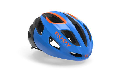 Rudy Project Helm Strym Blue - Orange (Shiny) - Free pads +bug stop - S-M 55-58 - Helm