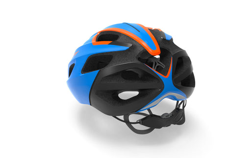 Rudy Project Helm Strym Blue - Orange (Shiny) - Free pads +bug stop - S-M 55-58 - Helm