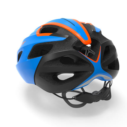 Rudy Project Helm Strym Blue - Orange (Shiny) - Free pads +bug stop - L 59-61 - Helm