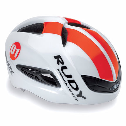 Rudy Project Helm Boost 1 Wit - Red Fluo Shiny - L 59-61 - Helm