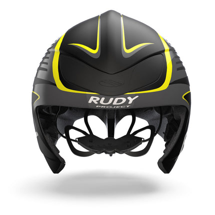 Rudy Project Helm Wing57 Black-Yellow Fluo Matte - Visor Included  - S-M 54-58 - Helm