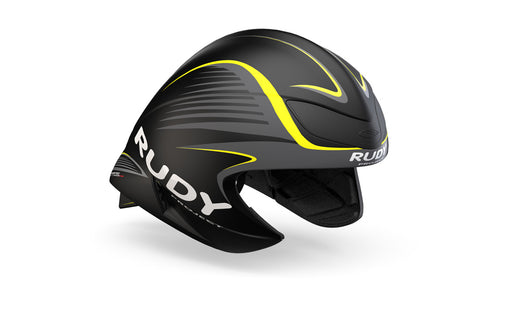 Rudy Project Helm Wing57 Black-Yellow Fluo Matte - Visor Included  - S-M 54-58 - Helm