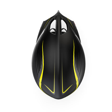 Rudy Project Helm Wing57 Black-Yellow Fluo Matte - Visor Included  - S-M 54-58 - Helm