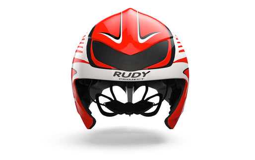 Rudy Project Helm Wing57 Red Fluo-Wit Shiny - Visor Included  - L 59-61 - Helm