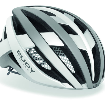 Rudy Project Venger Road  White - Silver (Mat) pads + Bug Stop  S 51-55 cm-Helm