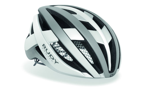 Rudy Project Venger Road  White - Silver (Mat) pads + Bug Stop  S 51-55 cm-Helm
