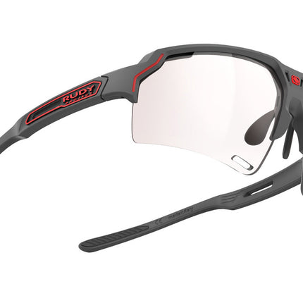 Rudy Project Deltabeat Impactx™ Photochromic 2Red Charcoal Matte-Bril
