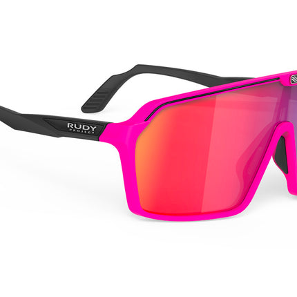 Rudy Project Spinshield Multilaser Red Pink Fluo / Black Matte - Bril