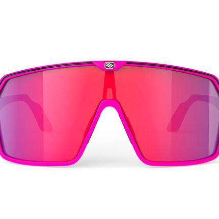 Rudy Project Spinshield Multilaser Red Pink Fluo / Black Matte - Bril