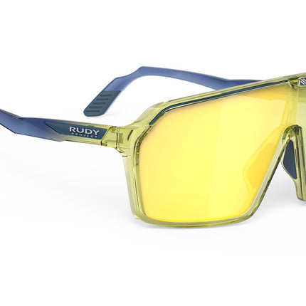 Rudy Project Spinshield Multilaser Yellow Crystal Blue Avio /Apple Green Fade Gloss - Bril