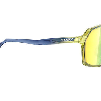 Rudy Project Spinshield Multilaser Yellow Crystal Blue Avio /Apple Green Fade Gloss - Bril