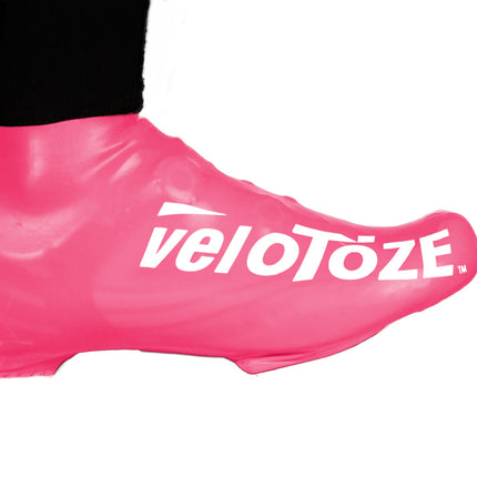 veloToze Short Shoe Cover/Road - Pink -  Small/Medium - Overschoenen