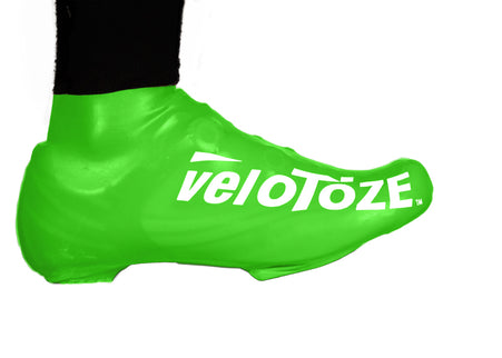 veloToze Short Shoe Cover/Road - Viz- Green -  Small/Medium - Overschoenen