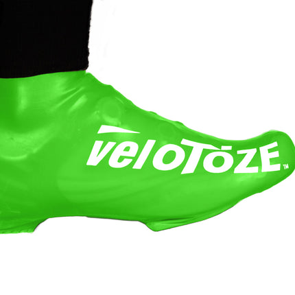 veloToze Short Shoe Cover/Road - Viz- Green -  Small/Medium - Overschoenen