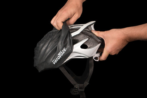 VeloToze Helmet Cover Black -  One Size - Helmhoes