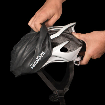 VeloToze Helmet Cover Black -  One Size - Helmhoes