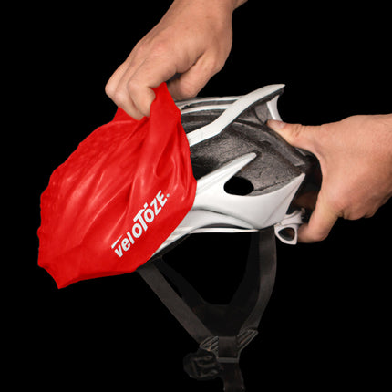 VeloToze Helmet Cover Red -  One Size - Helmhoes
