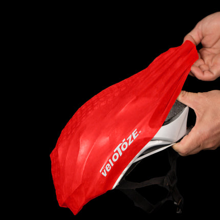VeloToze Helmet Cover Red -  One Size - Helmhoes