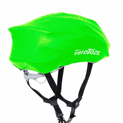 VeloToze Helmet Cover Viz-Green -  One Size - Helmhoes