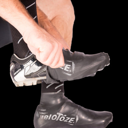 veloToze Short Shoe Cover - Gravel/MTB Black -  Small - Overschoenen