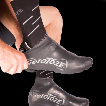 veloToze Short Shoe Cover - MTB Black -  Large - Overschoenen
