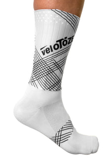 veloToze Aero Sock - White -  Small/Medium - Sokken