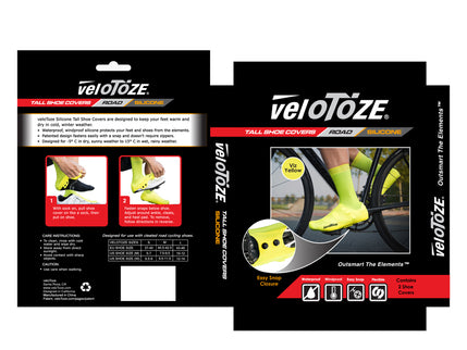 veloToze Silicone Shoe Cover - Viz-Yellow - Small - Overschoenen