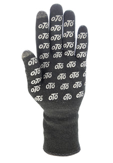 veloToze Knitted Waterproof Gloves - Black - Medium - Handschoenen