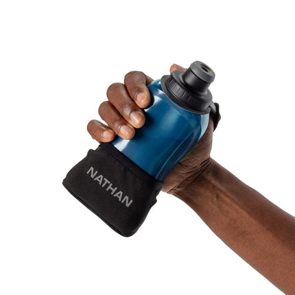 Nathan Quick Squeeze Lite 12 oz Black/Marine Blue