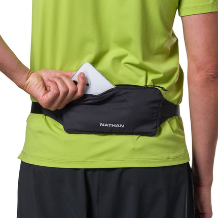 Nathan - Marathon pak 3.0 waist pack belt - Black/silver - OS - Hardloopgordels