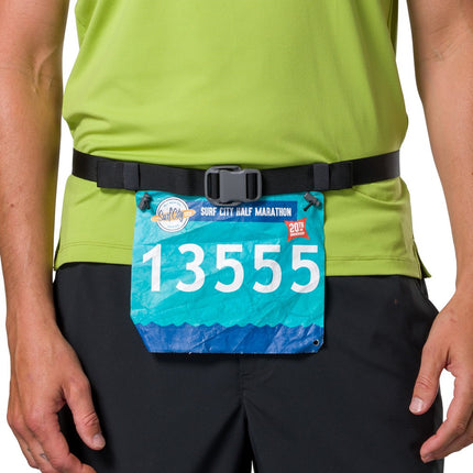 Nathan - Marathon pak 3.0 waist pack belt - Black/silver - OS - Hardloopgordels