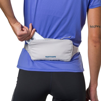 Nathan - Marathon pak 3.0 waist pack belt - Vapor grey/sailor blue - OS - Hardloopgordels